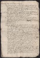 1624 Ung vármegye szolgabírája által jobbágy megszökése ügyében folytatott nyomozó eljárásról szóló jegyzókönyv és ítélet, 8p