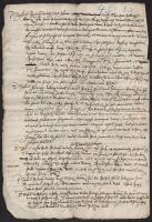 1624 Ung vármegye szolgabírája által jobbágy megszökése ügyében folytatott nyomozó eljárásról szóló ...