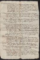 1624 Ung vármegye szolgabírája által jobbágy megszökése ügyében folytatott nyomozó eljárásról szóló ...