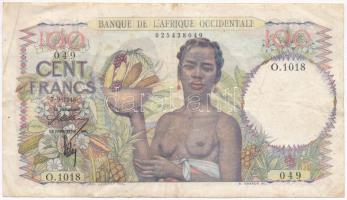 Francia Nyugat-Afrika 1946. 100Fr T:III French West Africa 1946. 100 Francs C:F Krause 40