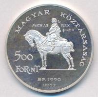 1990. 500Ft Ag "Mátyás király / Beatrix" + 1990. 500Ft Ag "Mátyás király / Buda"...