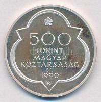 1990. 500Ft Ag "Mátyás király / Beatrix" + 1990. 500Ft Ag "Mátyás király / Buda"...