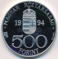 1994. 500Ft Ag "Integráció az EU-ba / Halászbástya" tanúsítvánnyal T:PP