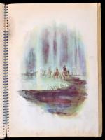 Arany János: Rege a csodaszarvasról. Szőnyi Gyula rajzaival. Bp., 1959, Minerva. Kiadói spirálkötésb...