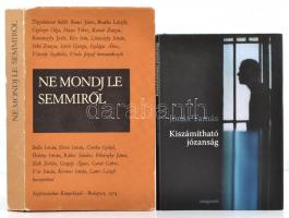 Vegyes könyv tétel, köztük aláírt példányok is: Kopácsi J. Máté: Tavasz és Szerelem. Juhász Ferenc: ...