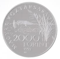 1997. 2000Ft Ag "Régi balaton hajók / Helka & Kelén" tokban, tanúsítvánnyal T:1(PP)