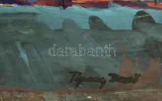 Tipary jelzéssel: Sárga ház. Vegyes technika, papír,  39×26 cm