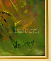 Walter Gábor (1963-2014): Pipacsos mező. Olaj, farost, jelzett, keretben, 45×65 cm