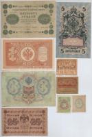 Orosz Birodalom 1912-1917. 1R + 3R + 5R Szign.: Shipov + 1915. 50k + 1917. 20R + 40R + Szocialista S...