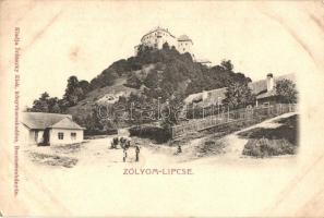 Zólyomlipcse, Slovenská Lupca; Gizella árvaház és utcakép. Ivánszky Elek kiadása / orphanage and street view