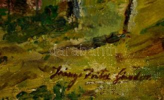 Irányi jelzéssel: Erdőrészlet. Olaj, vászon, 50×40 cm