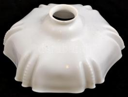 Tejüveg lámpaernyő, alján sérüléssel, d: 22 cm