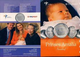 Hollandia 2004. "Prinses Amalia" Amália hercegnő megkeresztelésének alkalmából kiadott eml...