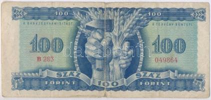 1946. 100Ft T:III,III- 
Hungary 1946. 100 Forint C:F,VG 
Adamo F26