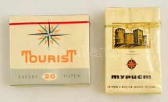 2 csomag Turist márkájú bolgár ill. moldáv cigaretta, bontatlan csomagolásban
