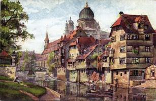 Nürnberg with synagogue