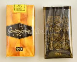 2 csomag orosz cigaretta: Jantarniye, Java 100 jubileumi kiadás; bontatlan csomagolásban