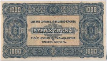 1923. 1000K "8 FILLÉR - NYOLC FILLÉR" felülnyomással T:III,III-
Adamo K37B