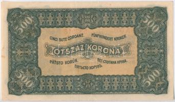 1923. 500K "Magyar Pénzjegynyomda Rt. Budapest" nyomdahely jelöléssel T:III szép papír