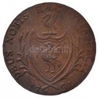 Nagy-Britannia / Liverpool 1791. 1/2p zseton Cu "LIVERPOOL HALFPENNY / DEUS NOBIS HAEC OTIA FEC...