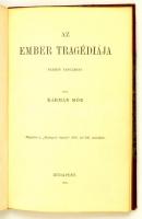 Kármán Mór: Az ember tragédiája. Elemző tanulmány. Bp., 1905, Franklin. Félbőr kötés, kissé kopottas állapotban.