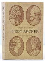 Ludassy Mária: Négy arckép. Bp.,1989, Szépirodalmi. Kiadói kartonált papírkötés, kiadói papír védőborítóban, intézményi bélyegzővel. (Voltaire, Rousseau, Condorcet, Robespierre.)