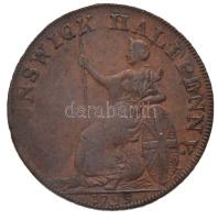 Nagy-Britannia / Kilvington 1795. 1/2p zseton Cu &quot;BRUNSWICK HALFPENNY&quot; T:2-,3 Great Britain / Kilvington 1795. 1/2 Penny token Cu &quot;BRUNSWICK HALFPENNY&quot; C:VF,F