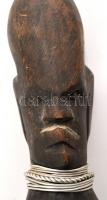 Faragott afrikai "Sámán bot", h:92 cm
