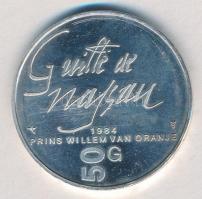 Hollandia 1984. 50G Ag "400 éve halt meg Orániai Vilmos" T:2(P)
Netherlands 1984. 50 Guld...