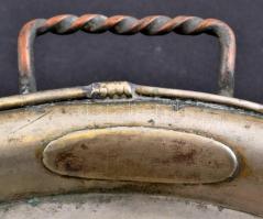 Fém füles tálca, 46×34 cm