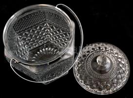 Jégtartó, formába préselt, hibátlan, fém fogóval, m:28 cm