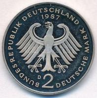 NSZK 1987D 2M Cu-Ni "Konrad Adenauer" T:1(PP)
FRG 1987D 2 Mark Cu-Ni "Konrad Adenaue...