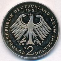 NSZK 1987D 2M Cu-Ni "Theodor Heuss" T:1(PP)
FRG 1987D 2 Mark Cu-Ni "Theodor Heuss&qu...