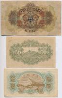 Vegyes: Kína / Japán megszállás 1938. 5Y + Japán 1942-1944. 50s + Észak-Korea 1947. 1W T:III,III-
M...