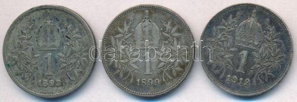 Ausztria 1893-1912. 1K Ag "Ferenc József" (3xklf) T:2,2- ph.
Austria 1893-1912. 1 Corona ...