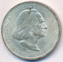 1936. 2P Ag "Liszt Ferenc" T:1-,2 patina, karc Adamo P7.3