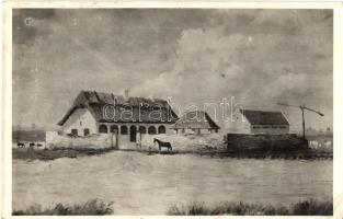 5 db régi magyar és történelmi magyar városképes lap, Kondoros, Kácsfürdő, Temesvár, Kolozsvár, Csep...