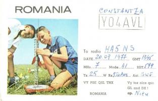 75 db MODERN QSL, azaz rádióamatőr összeköttetést igazoló képeslap, reklámok / 75 MODERN QSL, i.e. c...