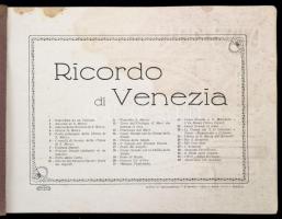 cca 1900 Ricordo di Venezia. Milano, Cesare Capello. Fűzött papírkötés, kissé szakadt borítóval, 32 ...