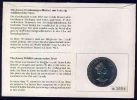 Jersey 1987. 2Ł "Állatvédelmi Alapítvány-galamb" érmés borítékon T:BU