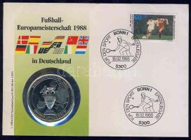 Németország 1988. "Európa bajnokság" emlékérem érmés borítékon T:PP Csak 5000db!