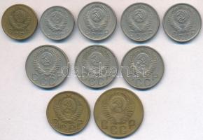 Szovjetunió 1952-1956. 2k-20k (10x) T:2
Soviet Union 1952-1956. 2 Kopeks - 20 Kopeks (10x) C:XF