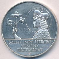 Fülöp Zoltán (1951-) DN Szent Imre herceg kemény tisztaságát / Szent Imre ereklyetartó Aachen fém emlékérem (40mm) T:2