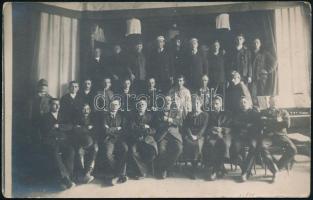 ccac 1915 A budaörsi zenei kör és dalárda, fotólap, helytörténeti anyag, 9x14 cm