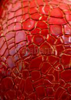 Zsolnay repesztett váza, kézzel festett, jelzett, kis lekopásokkal, m: 22,5 cm