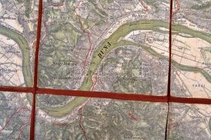 cca 1928 A Pilis-és Börzsöny hegység turista térképe. 1.75.000. Bp., M. Kir. Állami Térképészet. III...