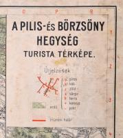 cca 1928 A Pilis-és Börzsöny hegység turista térképe. 1.75.000. Bp., M. Kir. Állami Térképészet. III...