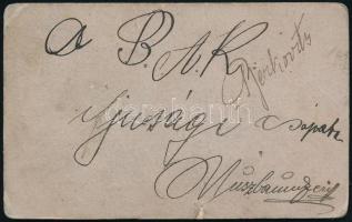 cca 1905 Bp. Terézváros, A Budapesti Atlétikai Klub ifjúsági focicsapata, keményhátú fotó, felületén...