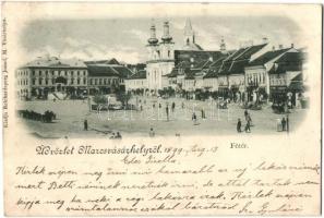 1899 Marosvásárhely, Targu Mures; Fő tér / main square