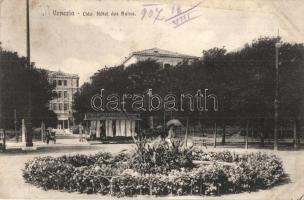 Venice, Venezia; Lido Hotel des Bains / hotel, tram, Velma Suchard advertisement (wet damage)